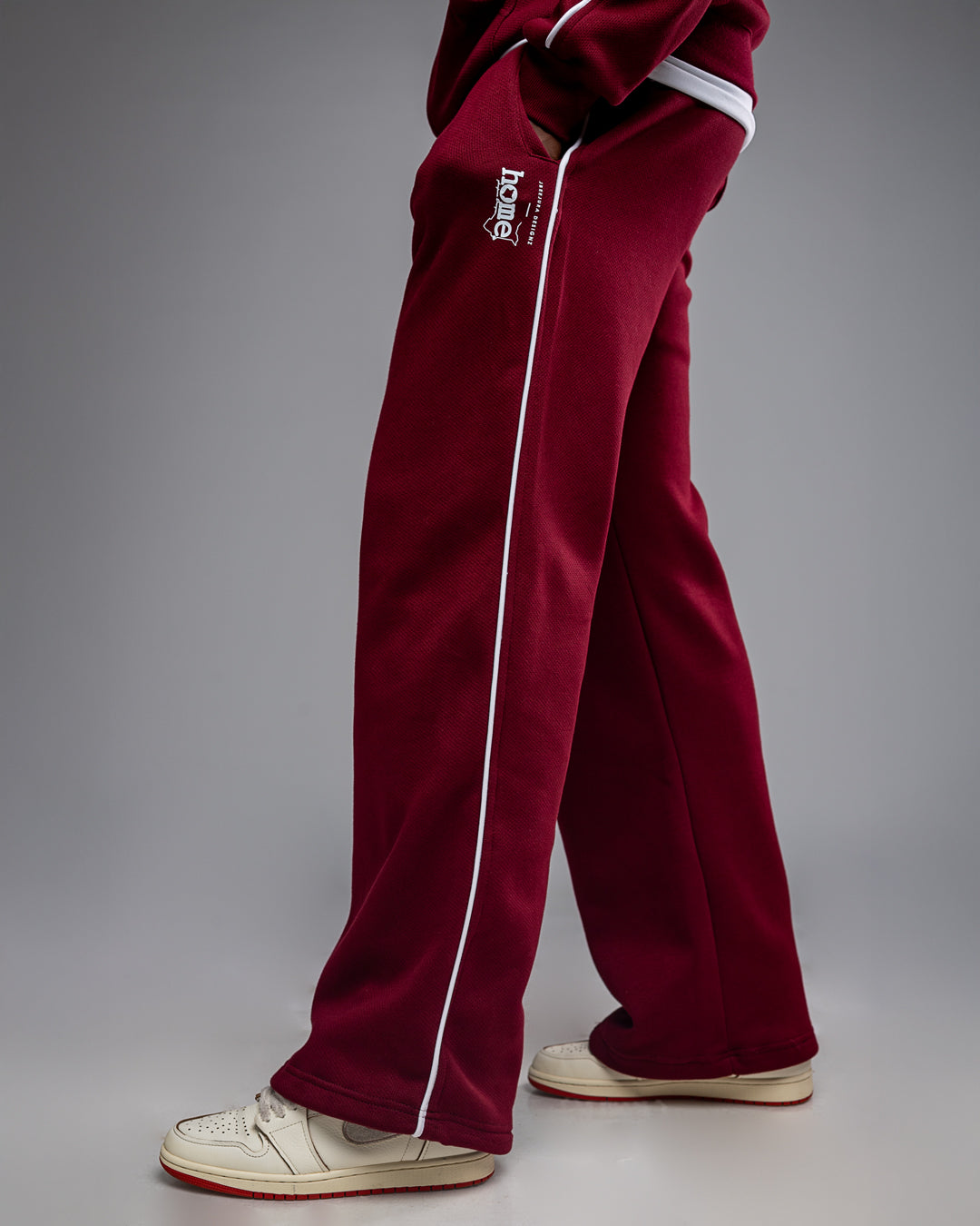 Cher Pants - Maroon (Velvet Fabric)