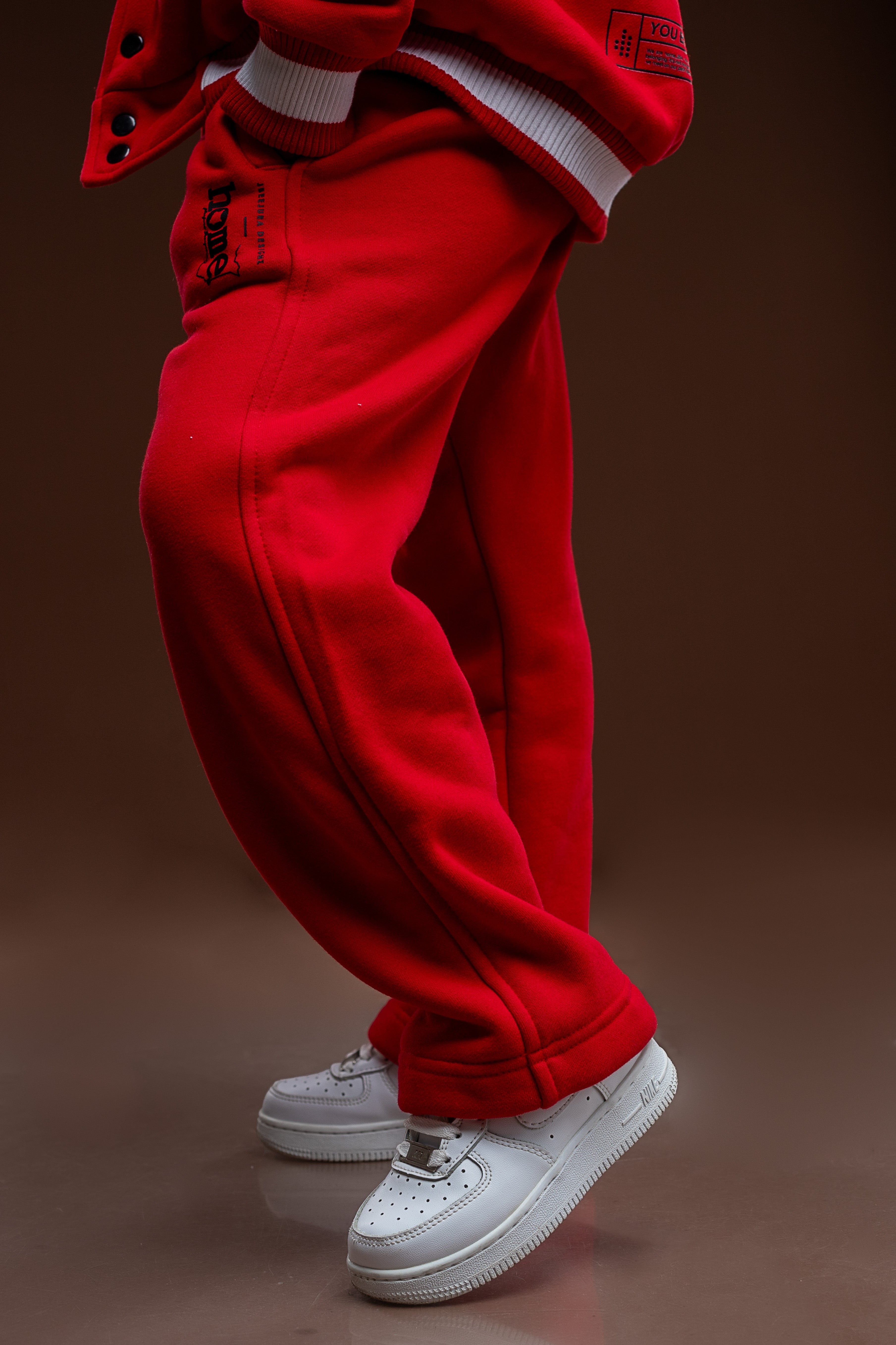 Kids Cozy Pants - Red (Heavy Fabric)