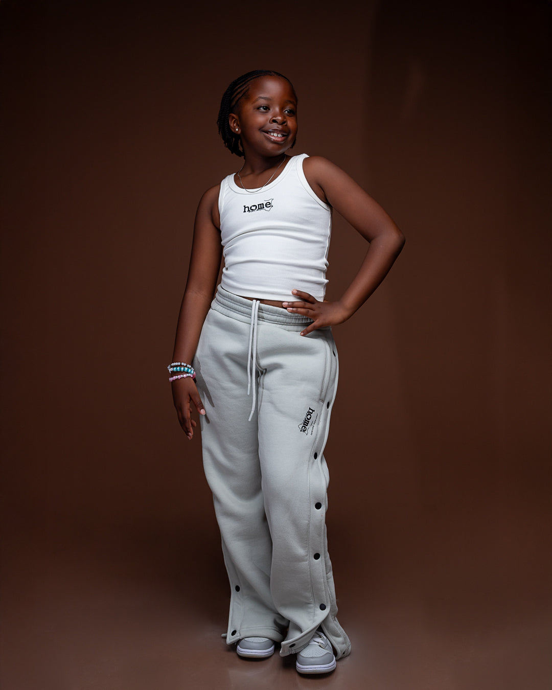 Kids Rania Pants - Silver Mist