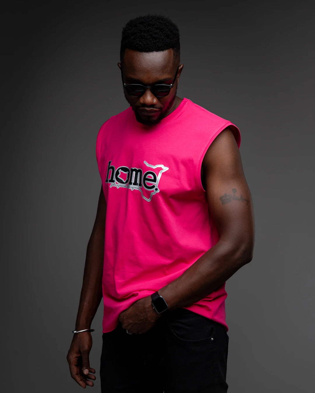 Sleeveless T-shirt - Hot Pink