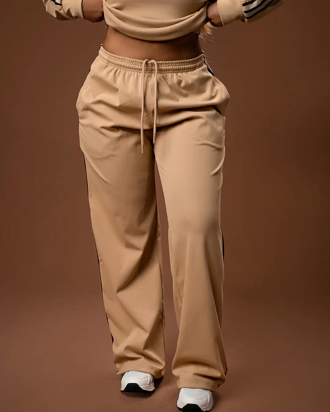 Matubia Striped Cosy Pants - Tortilla (Rib Fabric)