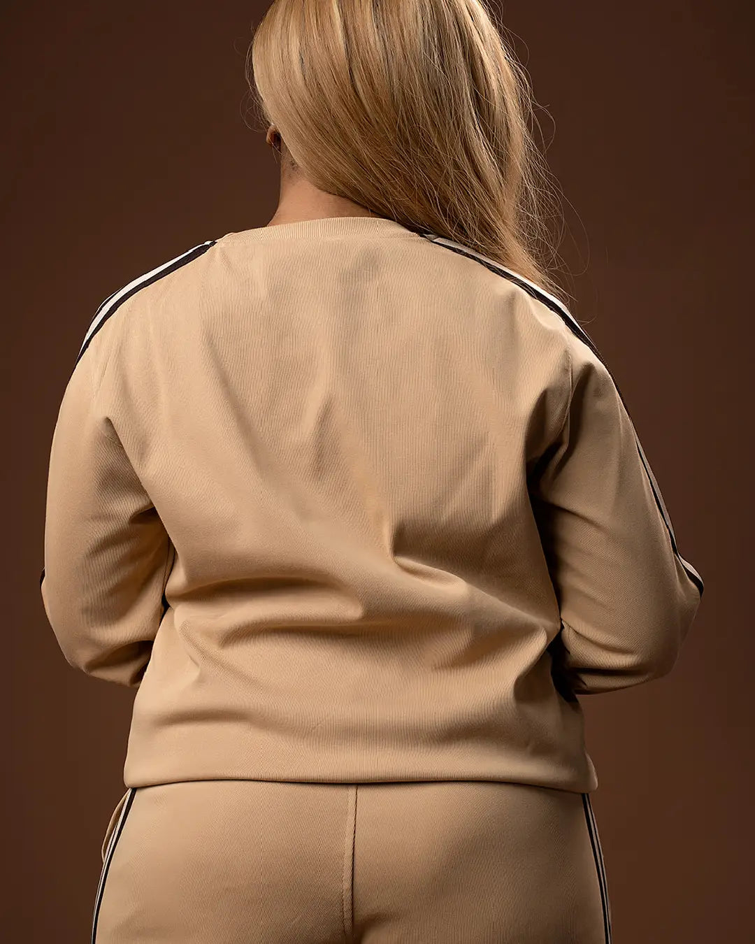 Matubia Striped Sweatshirt - Tortilla (Rib Fabric)