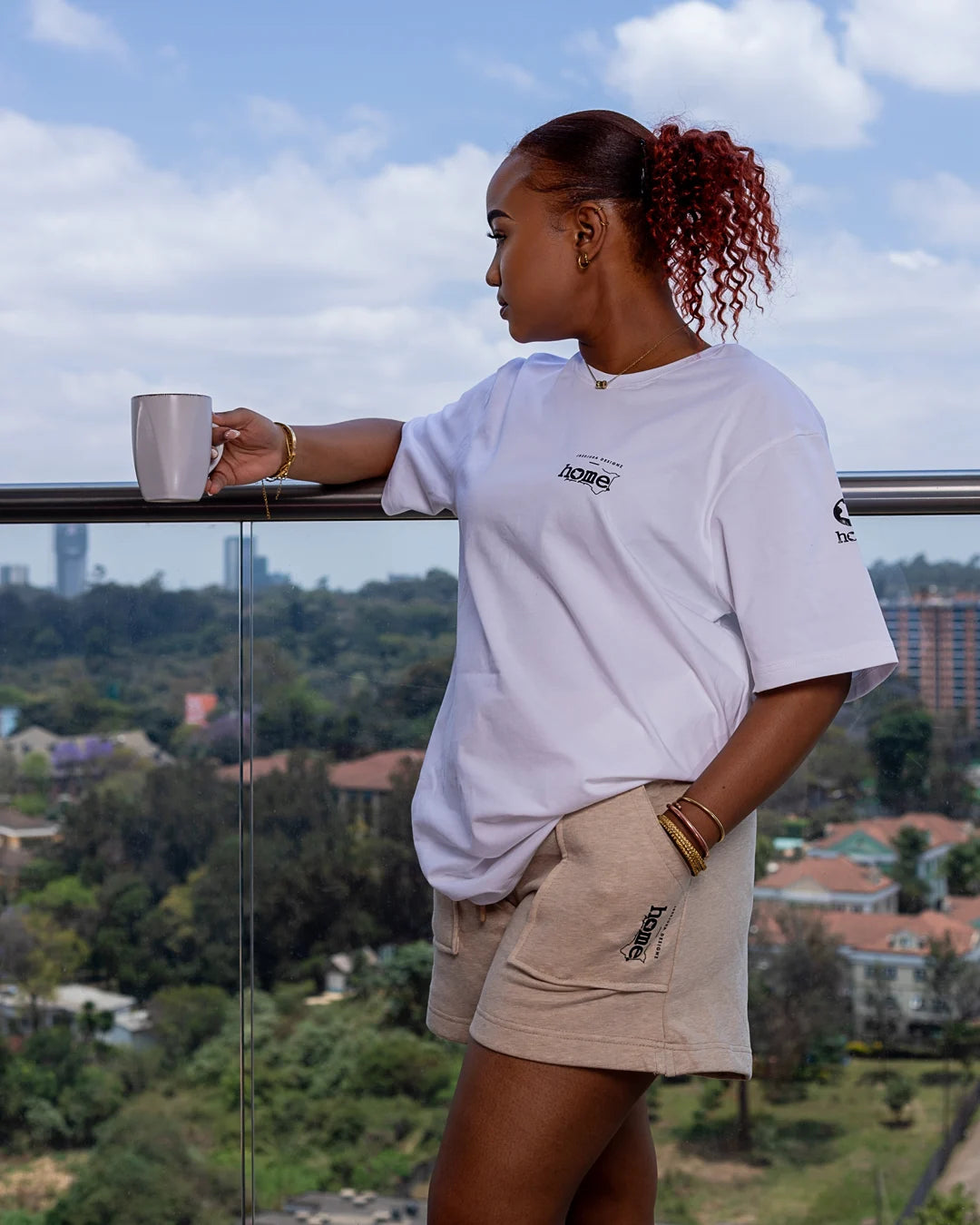 Cora Shorts - Mocha (Mid Heavy Fabric)