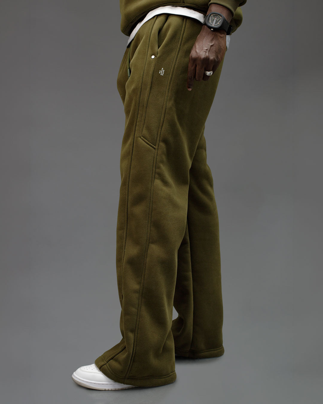 LÛME Mens Cosy Pant – Olive Green