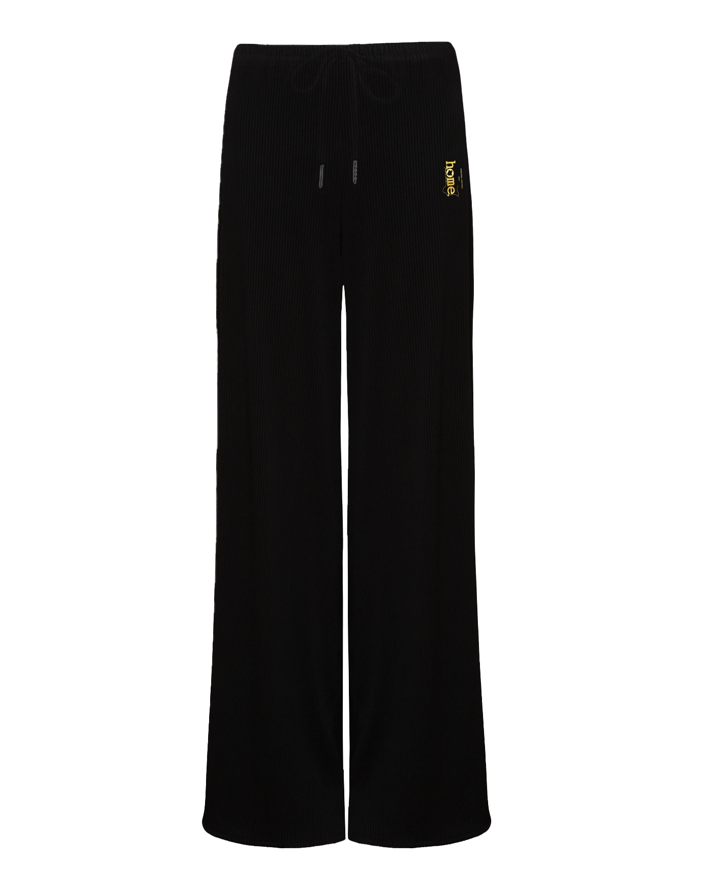 Womens Ribbed Cosy Pants - Black