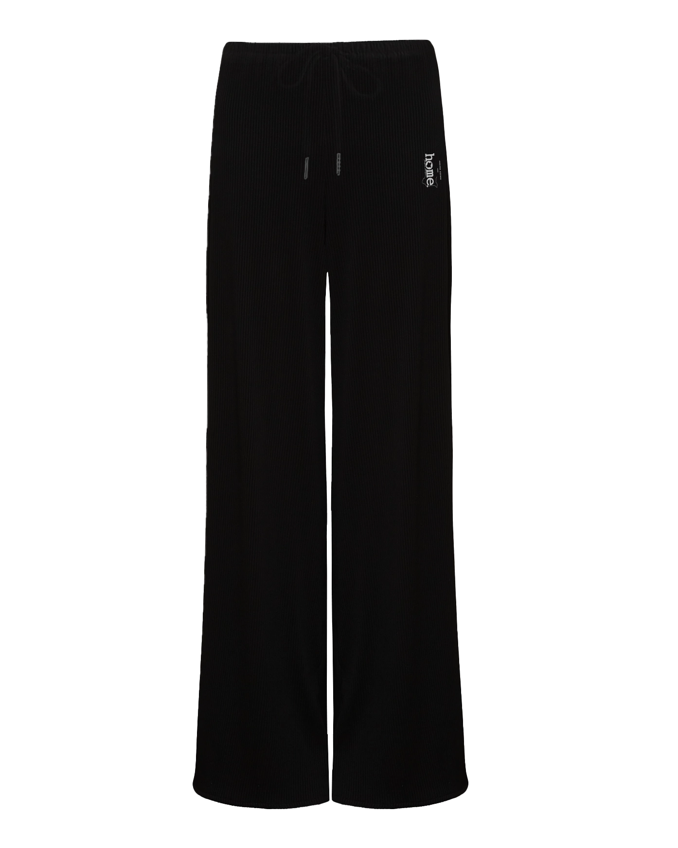 Womens Ribbed Cosy Pants - Black