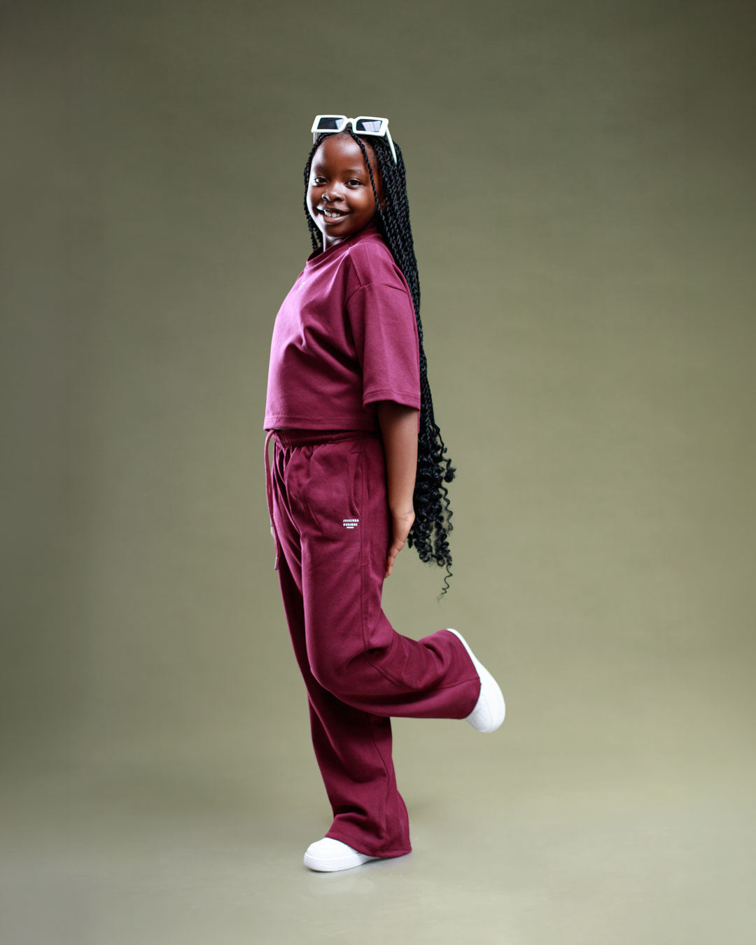 Kids Serene Pants – Claret