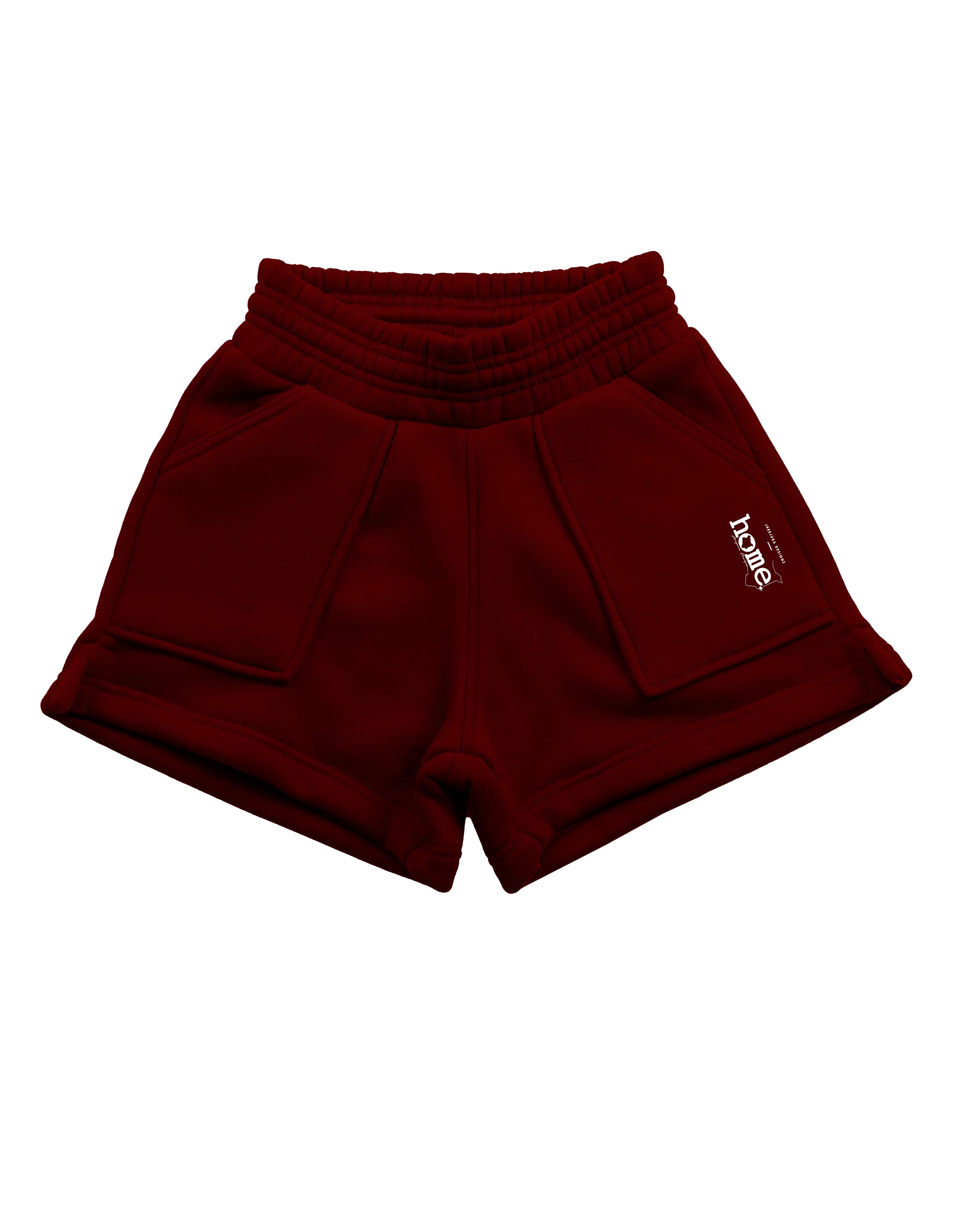 Cora Shorts - Maroon Red (Heavy Fabric)