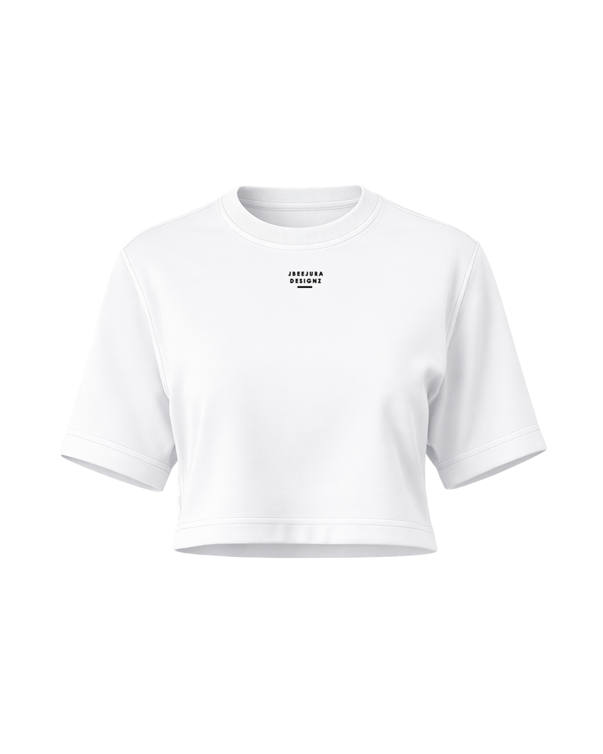 Kids Serene Cropped Tee – White