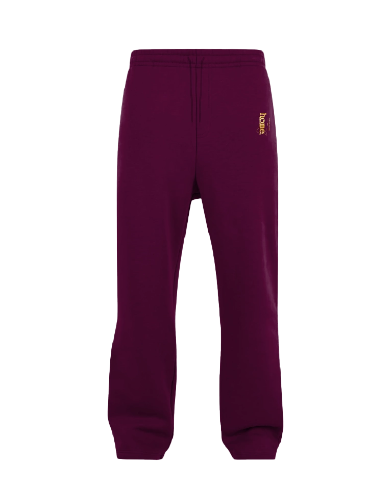 Mens Cosy Pants - Deep Scarlet (Heavy Velvet Fabric)