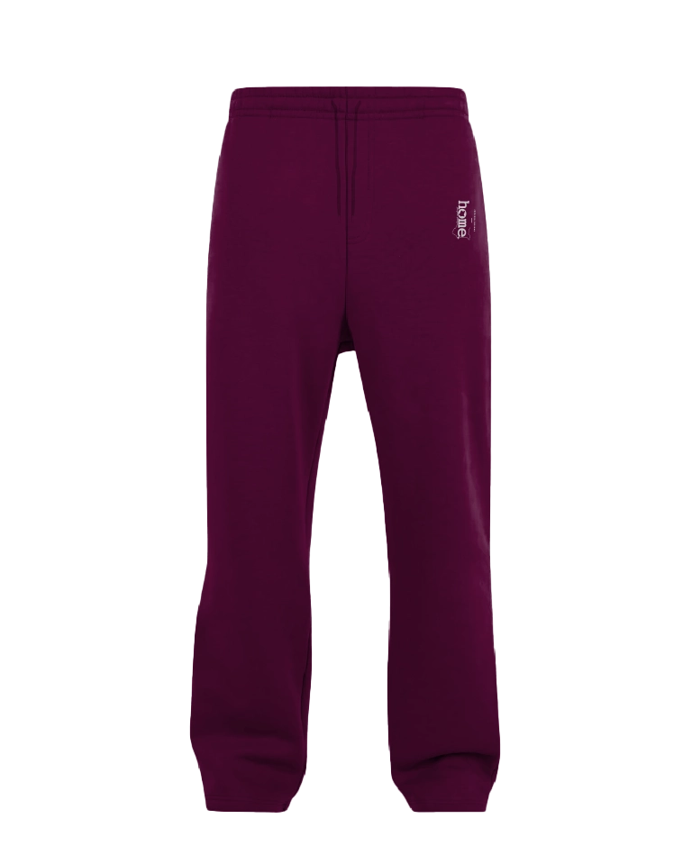 Mens Cosy Pants - Deep Scarlet (Heavy Velvet Fabric)