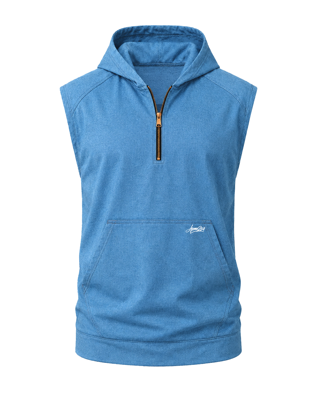 Drift Hooded Vest - Denim Air
