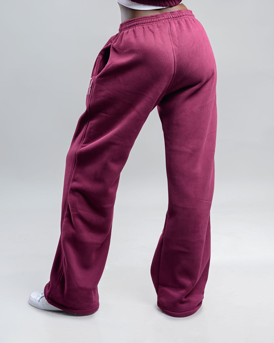 Cosy Pants - Deep Scarlet (Velvet Fabric)