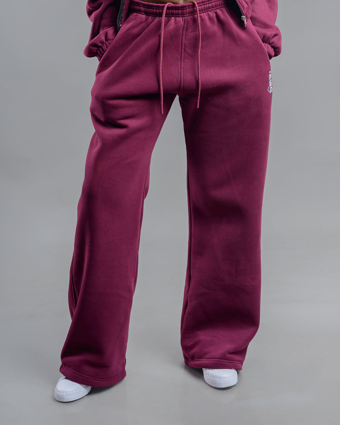 Cosy Pants - Deep Scarlet (Velvet Fabric)