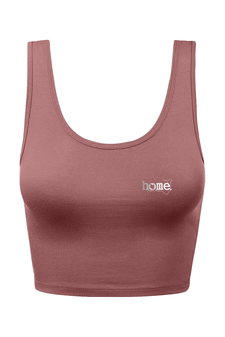 home_254 CHEEKY MUSHIE VEST TOP – MAROON WITH A SILVER PRINT