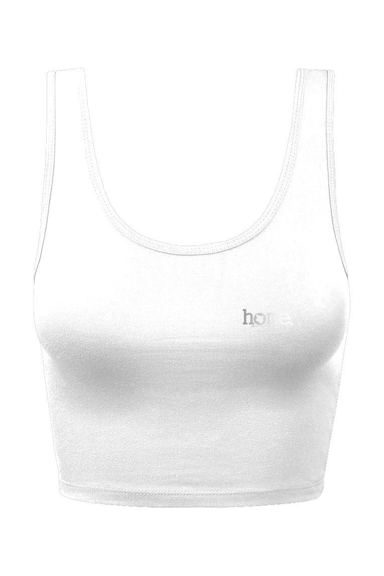 home_254 CHEEKY MUSHIE VEST TOP – WHITE WITH A SILVER PRINT