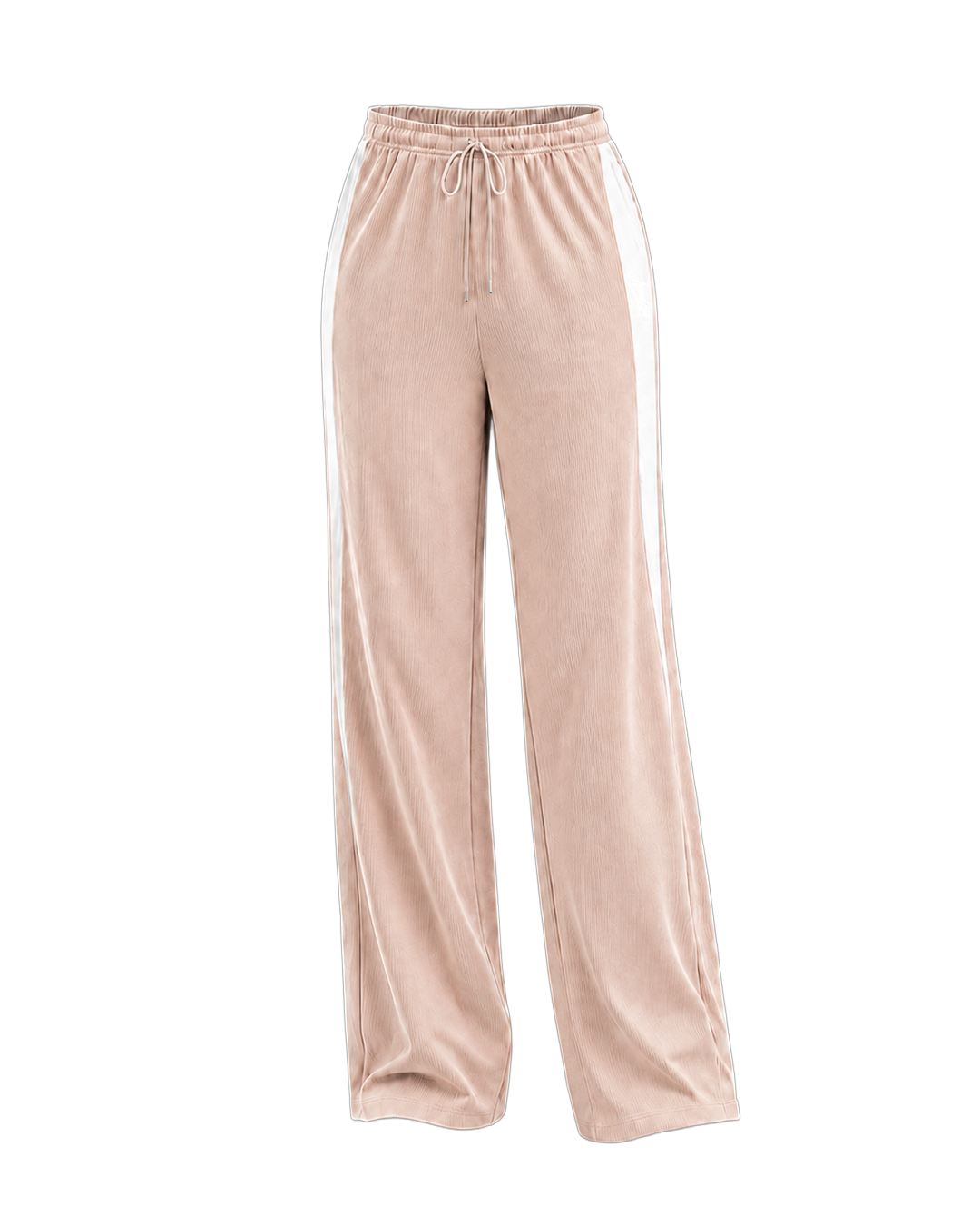DOLLY COSY PANTS - Peach + White