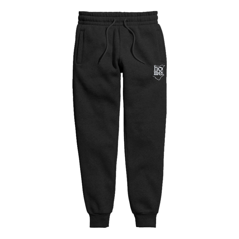 home_254 BLACK NUVETRA™ MENS SWEATPANTS WITH A SILVER PRINT