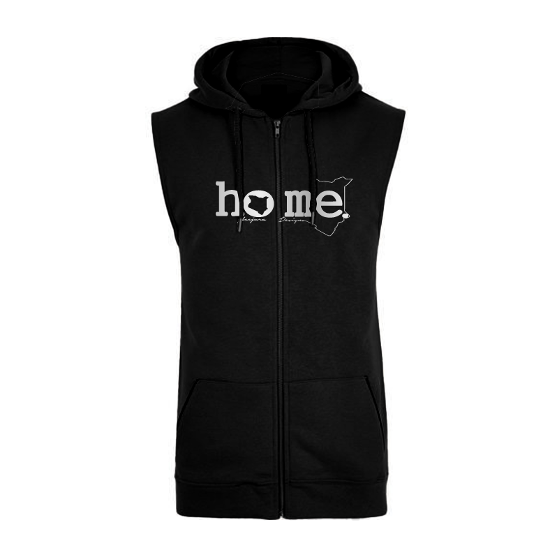 Sleeveless Hoodie  - Black (Heavy Fabric)