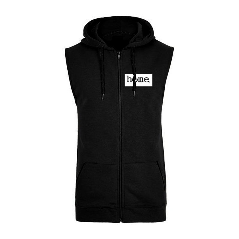 Sleeveless Hoodie  - Black (Mid Heavy Fabric)