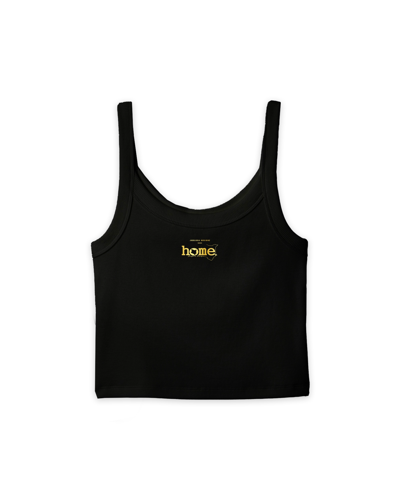 Slim Strap Vest Top - Black