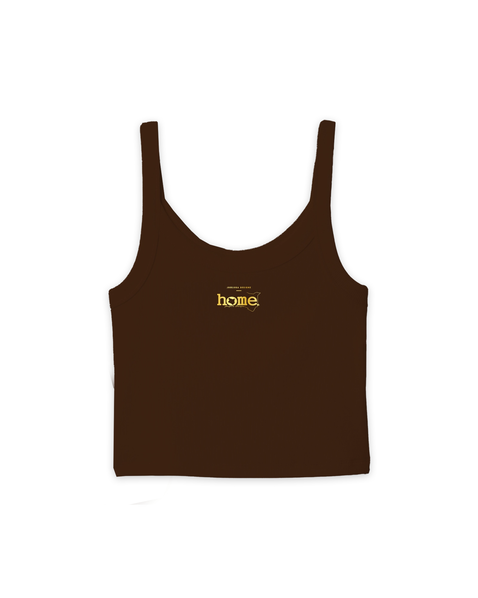 Slim Strap Vest Top - Dark Brown