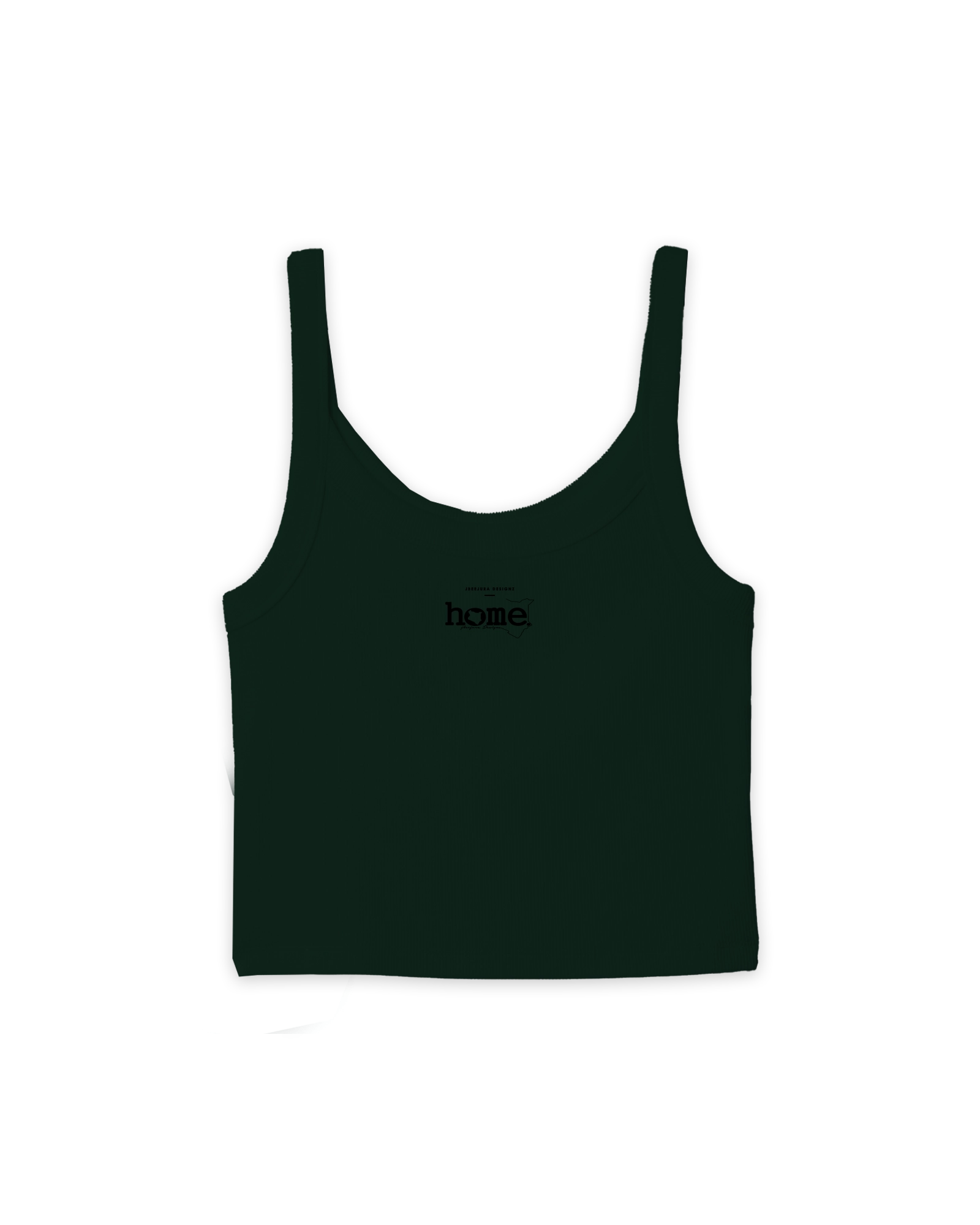Slim Strap Vest Top - Forest Green