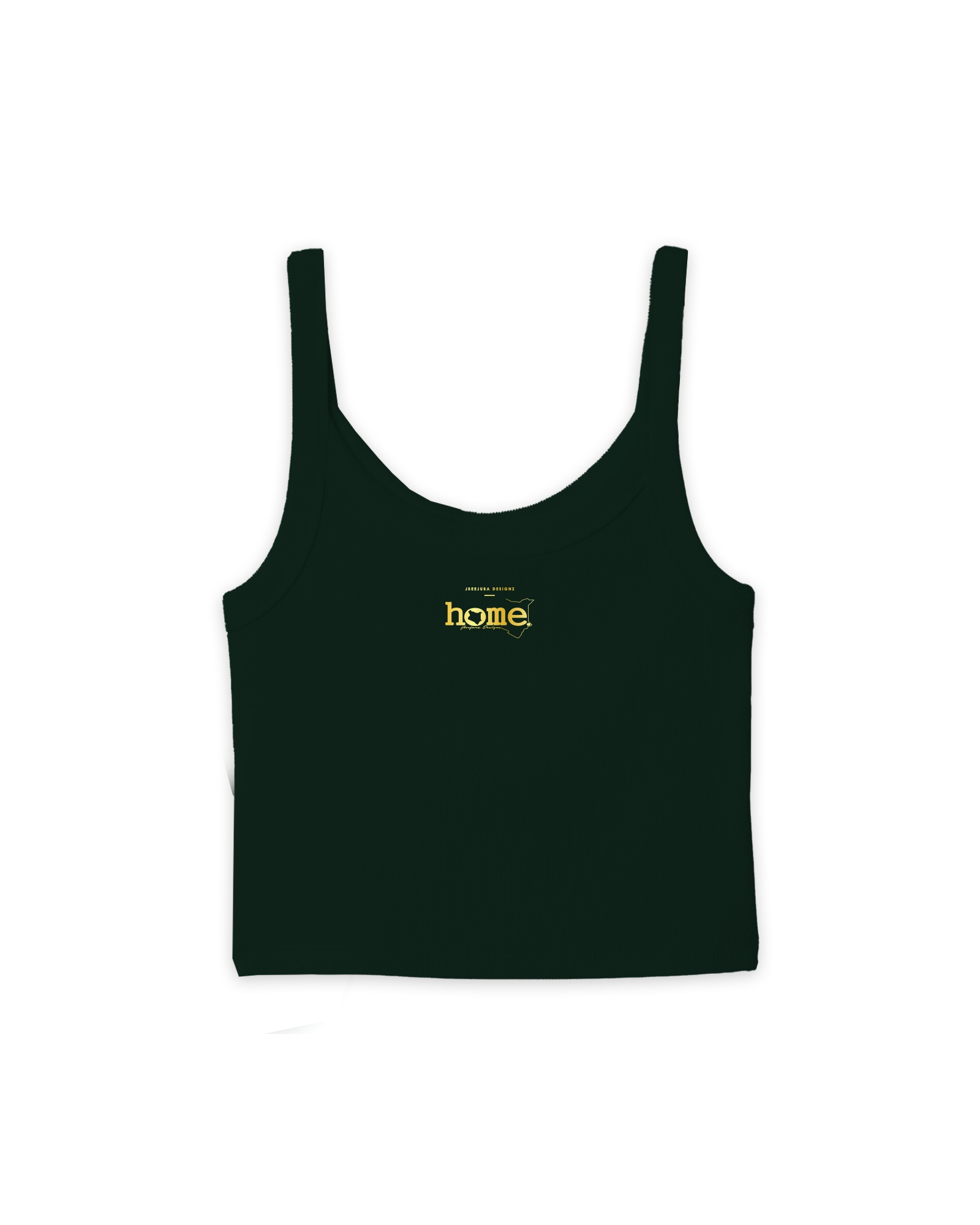 Slim Strap Vest Top - Forest Green