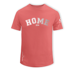 home_254 SHORT-SLEEVED MULBERRY T-SHIRT WITH A SILVER COLLEGE PRINT – COTTON PLUS FABRIC