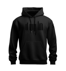 home_254 NUVETRA™ HOODIE WITH A BLACK BARS PRINT 