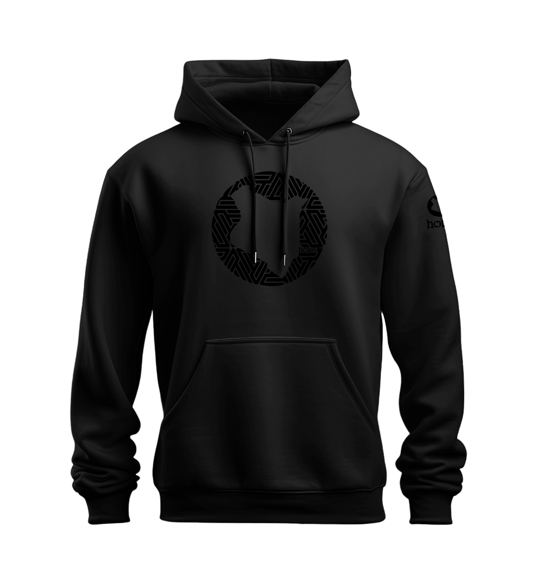 home_254 NUVETRA™ HOODIE WITH A BLACK MAP PRINT