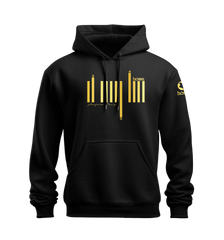 home_254 NUVETRA™ HOODIE WITH A GOLD BARS PRINT 