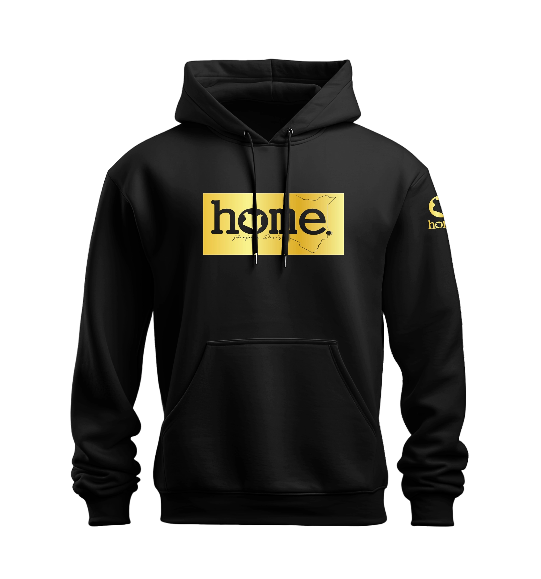 home_254 NUVETRA™ HOODIE WITH A GOLD CLASSIC PRINT 