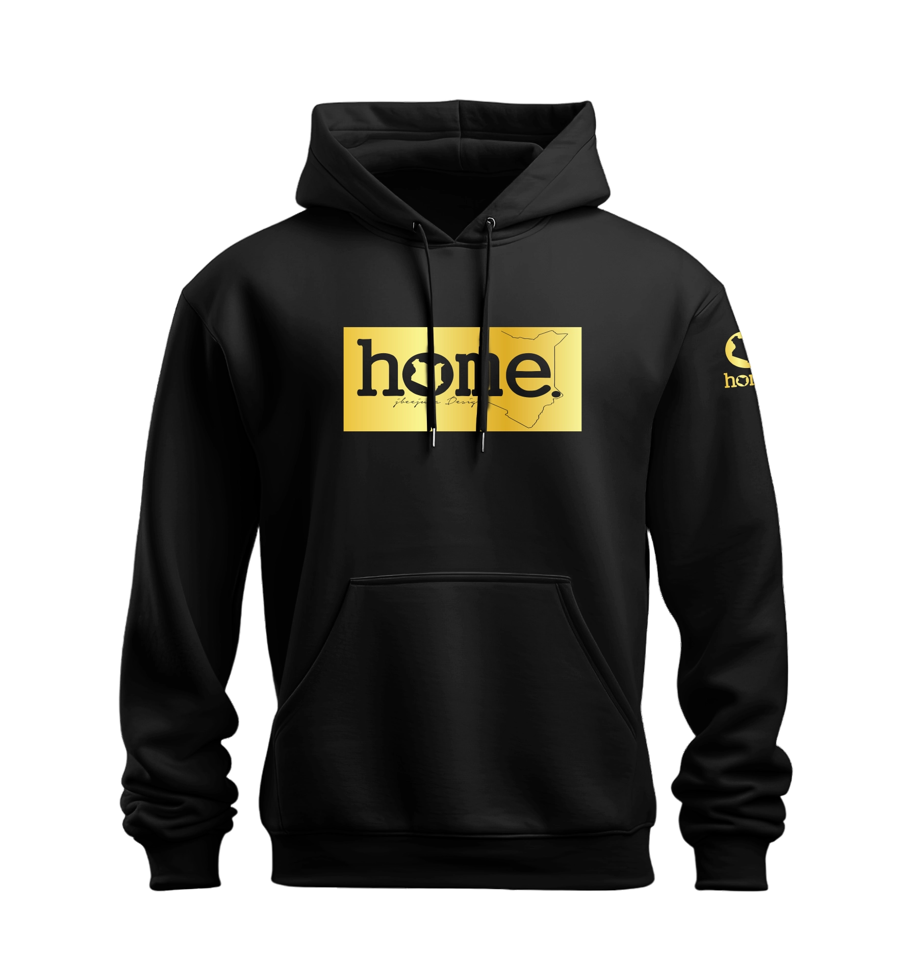 home_254 NUVETRA™ HOODIE WITH A GOLD CLASSIC PRINT
