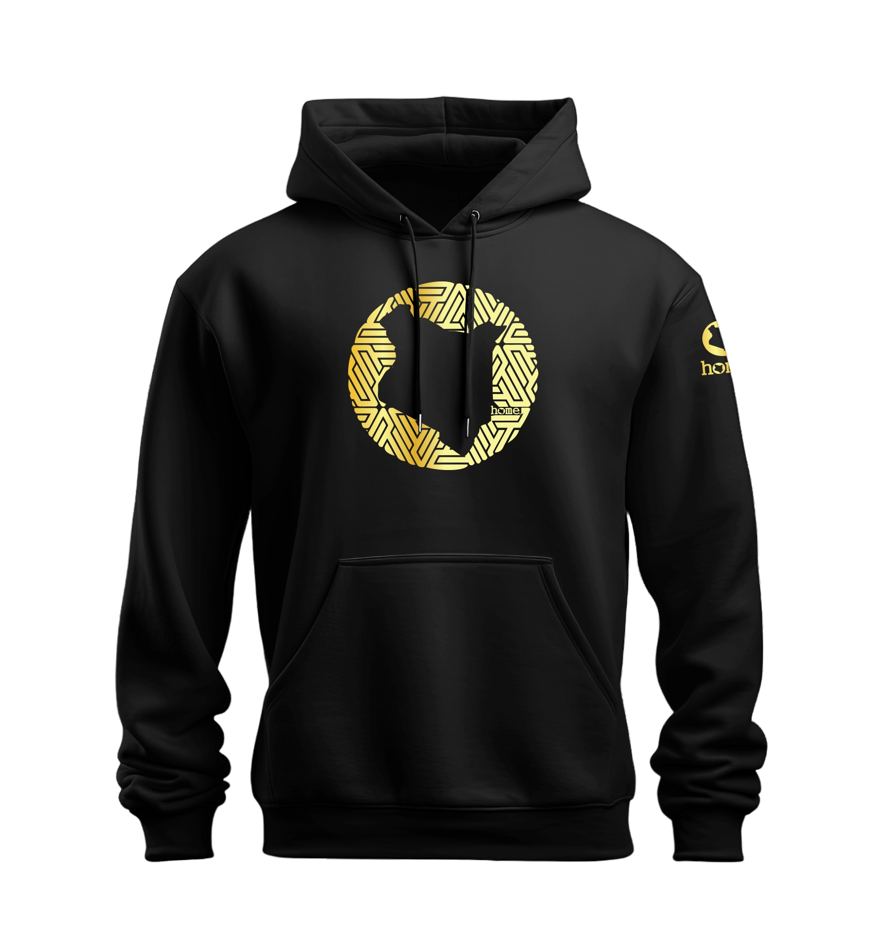 home_254 NUVETRA™ HOODIE WITH A GOLD MAP PRINT