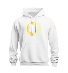 home_254 NUVETRA™ WHITE HOODIE WITH A GOLD MAP PRINT 