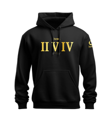 home_254 NUVETRA™ HOODIE WITH A GOLD ROMAN NUMERALS PRINT 