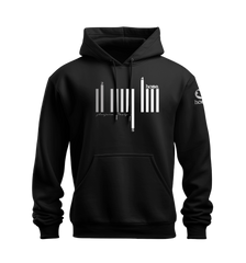 home_254 NUVETRA™ HOODIE WITH A SILVER BARS PRINT 