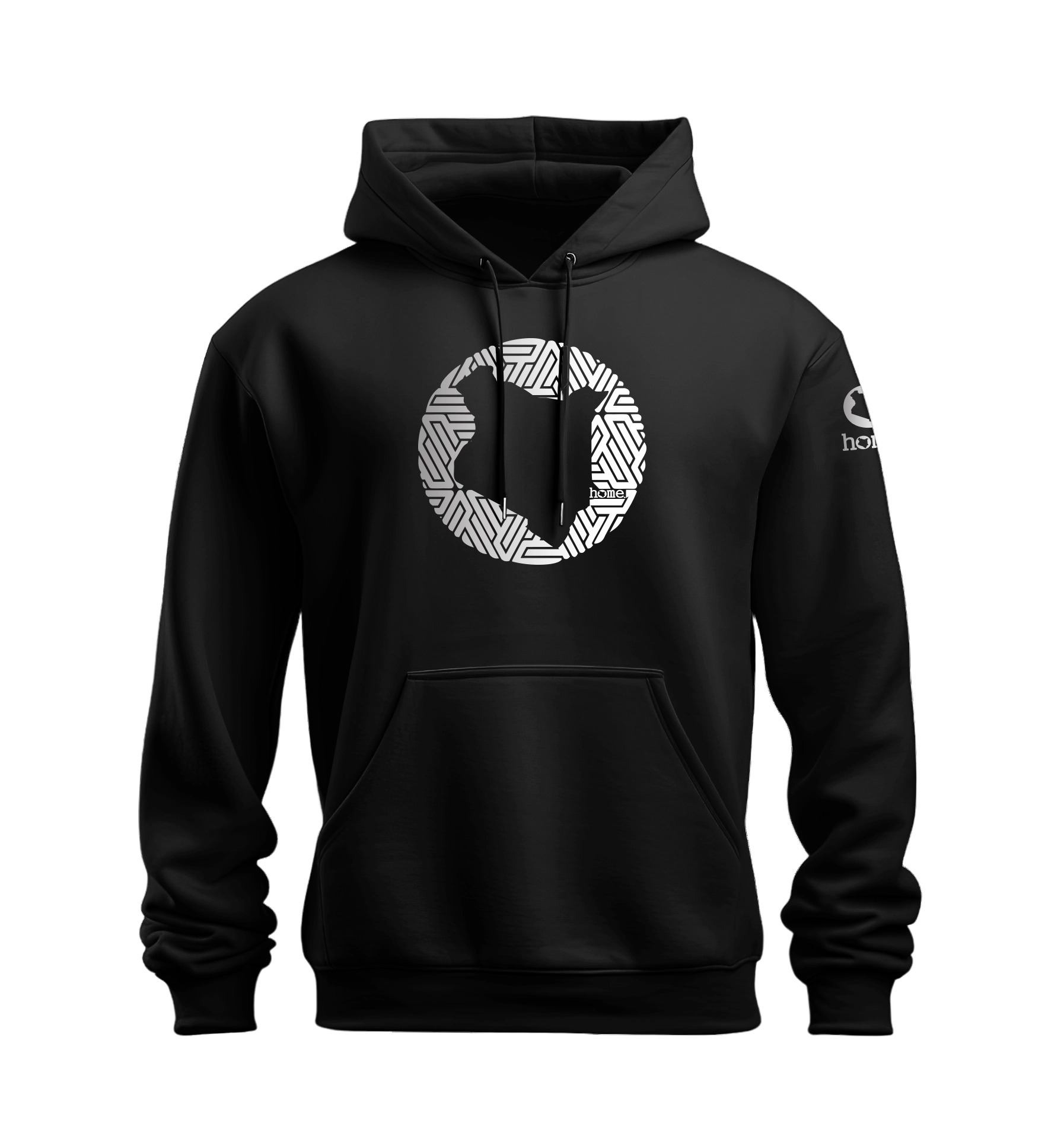 home_254 NUVETRA™ HOODIE WITH A SILVER MAP PRINT