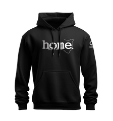 home_254 NUVETRA™ HOODIE WITH A SILVER CLASSIC WORDS PRINT 
