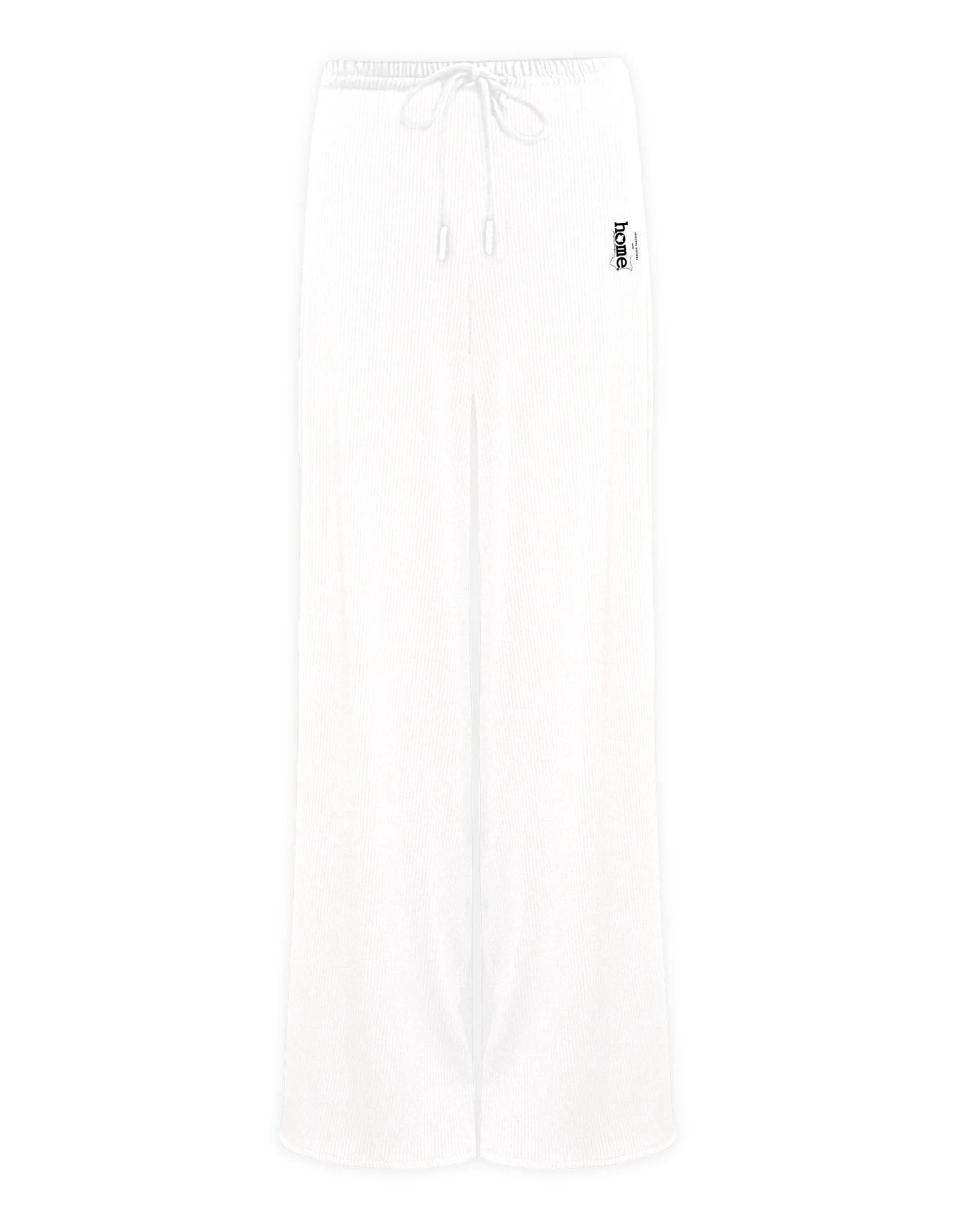 Womens Ribbed Cosy Pants - White