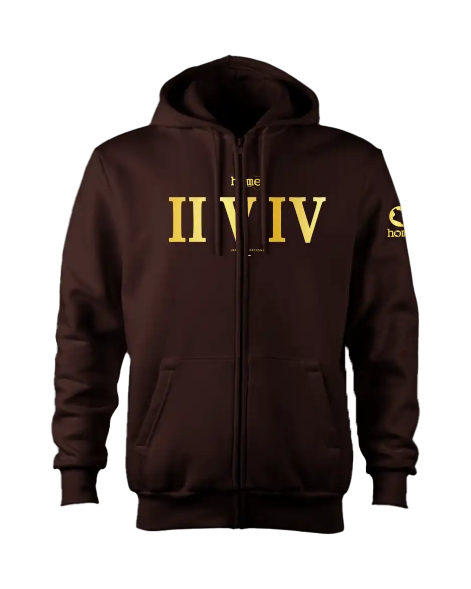 Zip-up Hoodie - Hickory Brown (Mid Heavy Fabric)