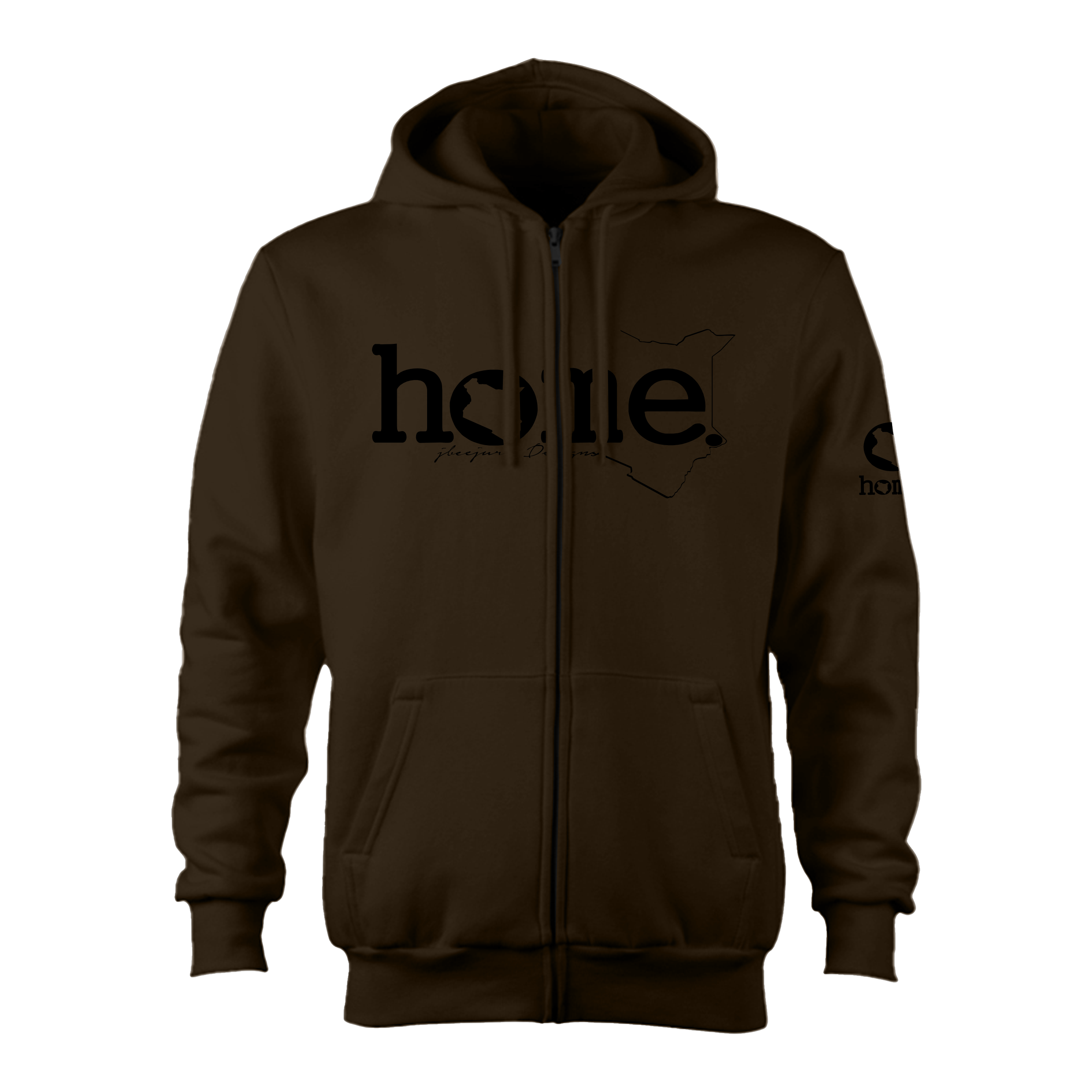 Zip-up Hoodie - Espresso (Heavy Fabric)