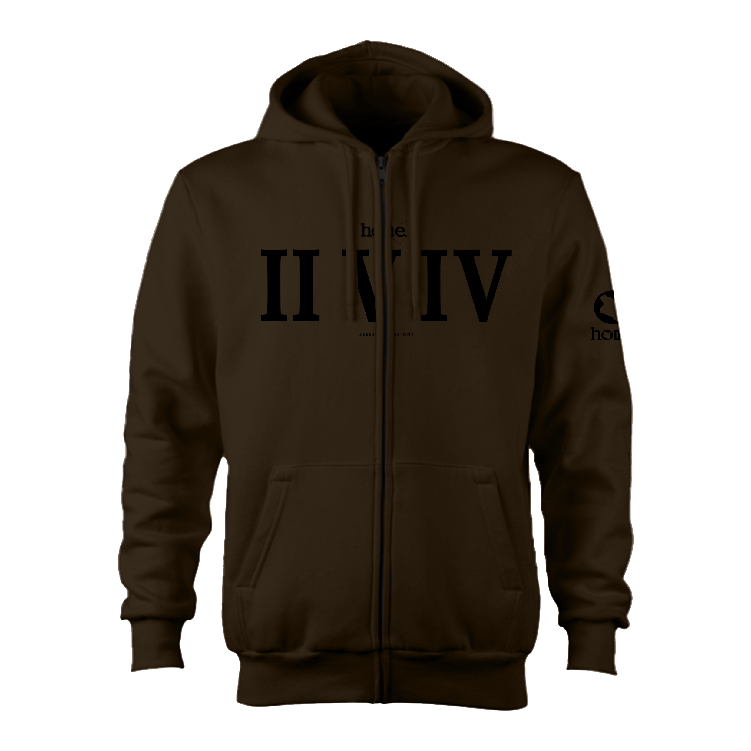 Zip-up Hoodie - Espresso (Heavy Fabric)
