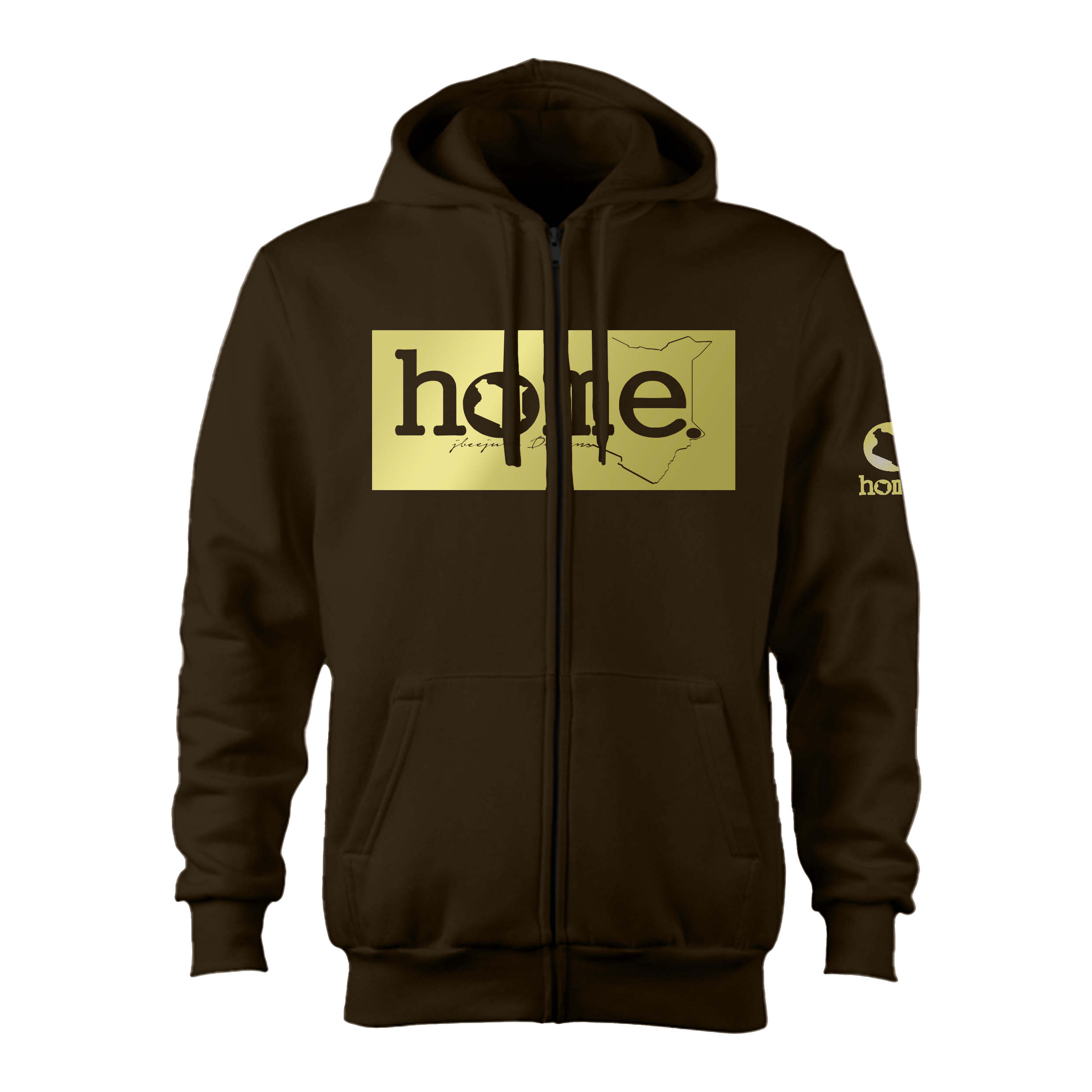 Zip-up Hoodie - Espresso (Nuvetra Fabric)