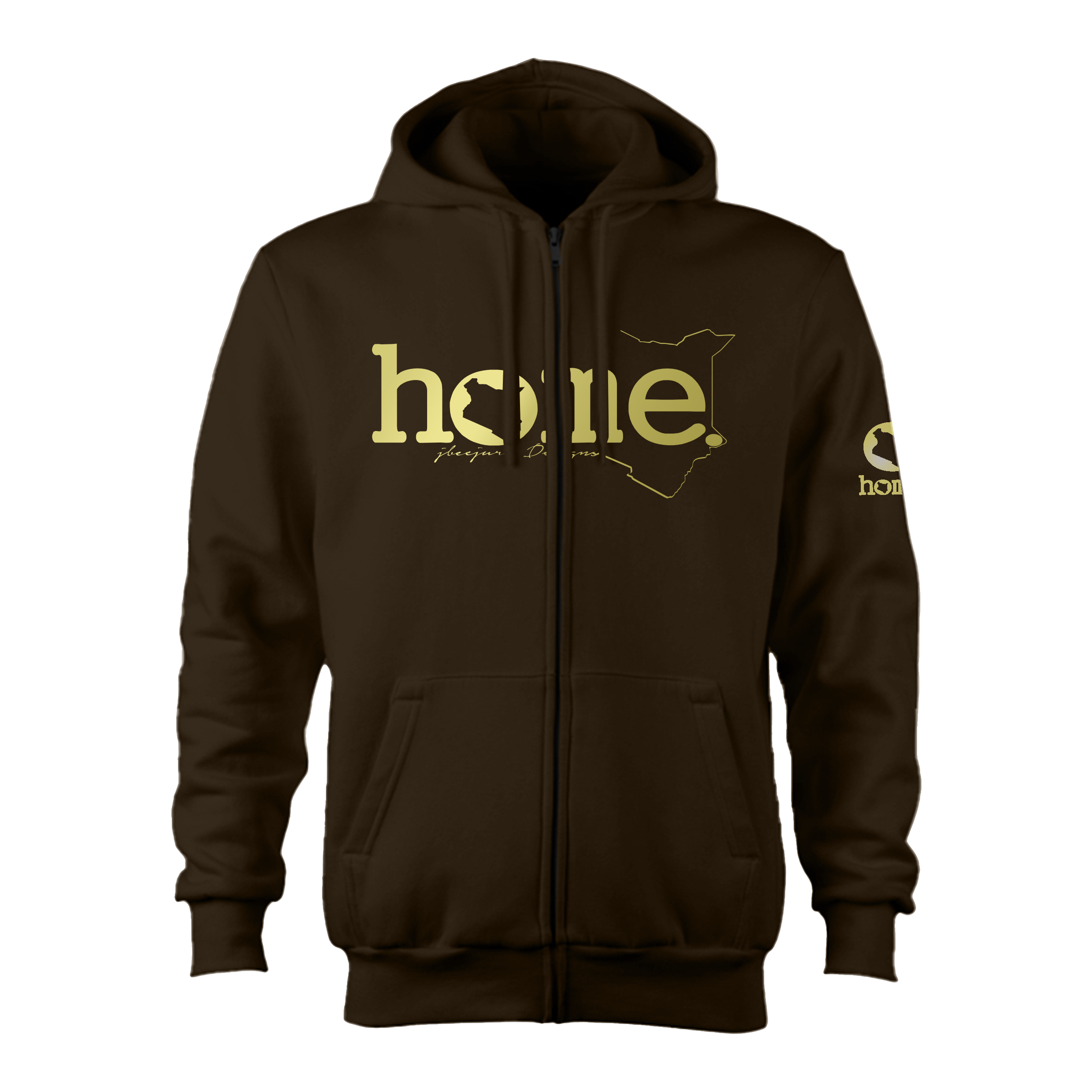 Zip-up Hoodie - Espresso (Heavy Fabric)