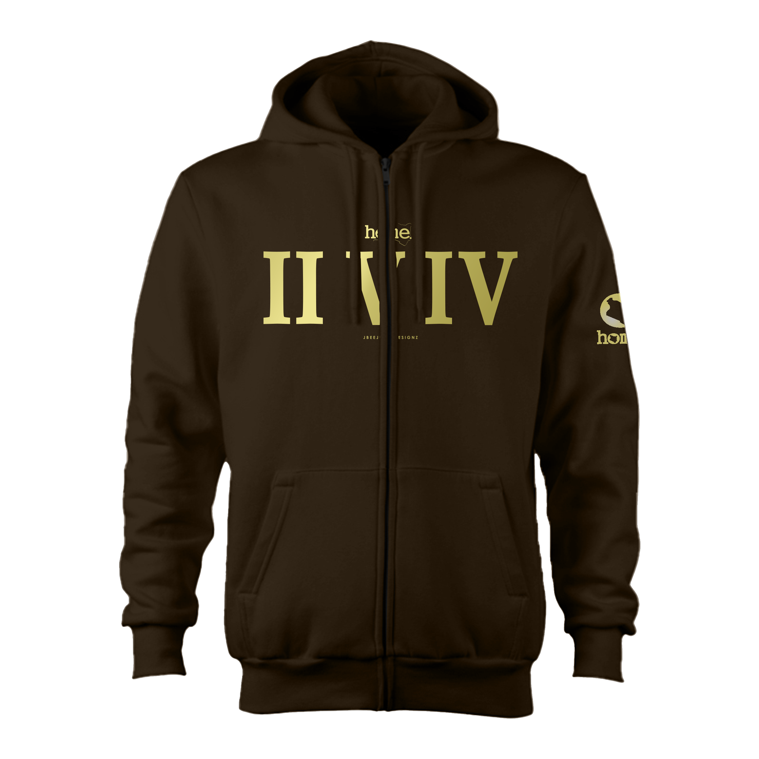 Zip-up Hoodie - Espresso (Heavy Fabric)