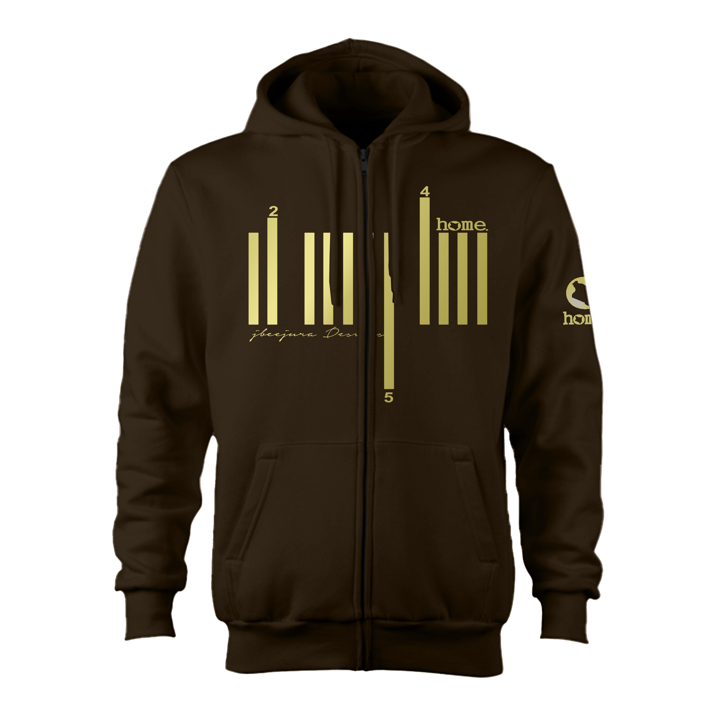 Kids Zip-Up Hoodie - Espresso (Heavy Fabric)