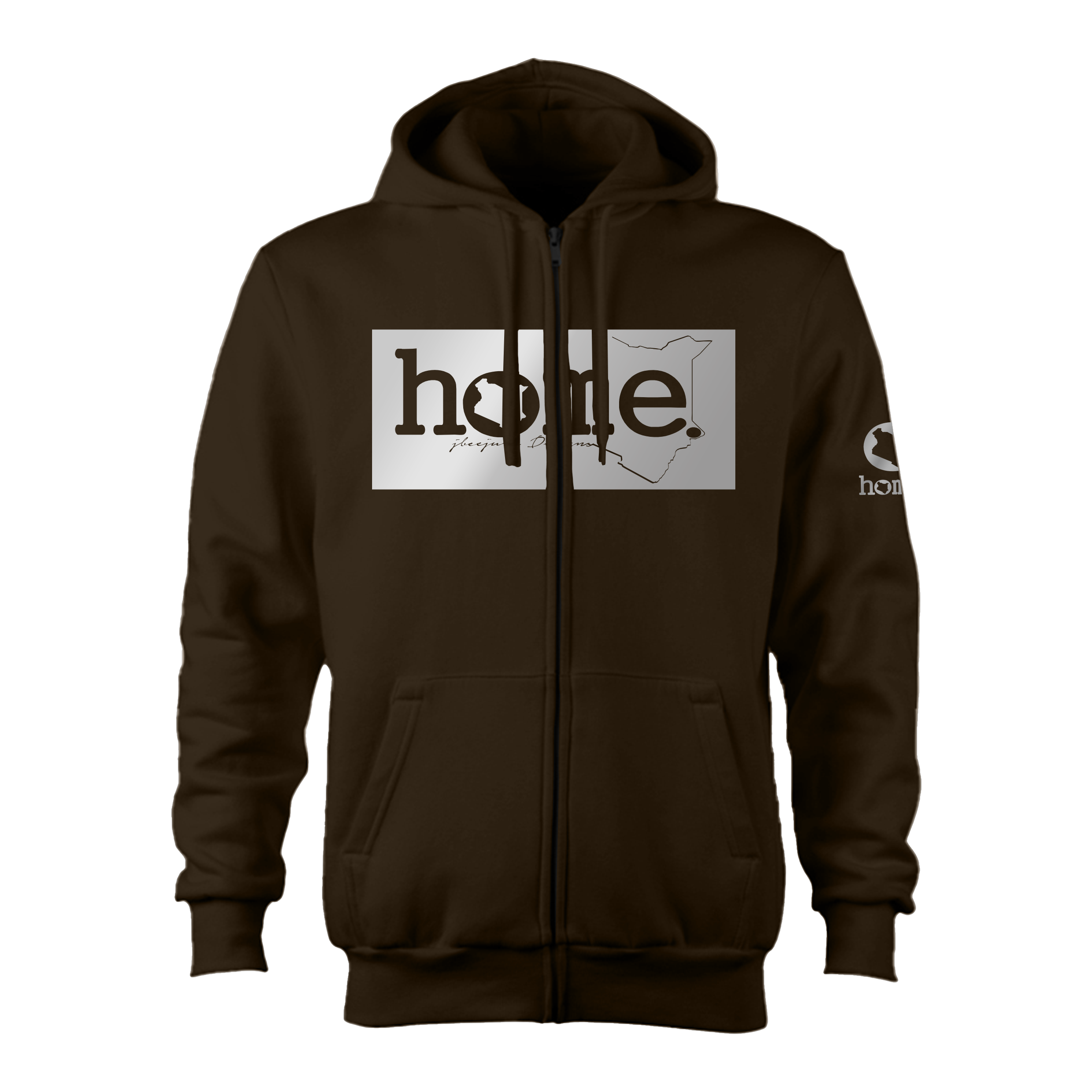 Kids Zip-Up Hoodie - Espresso (Heavy Fabric)