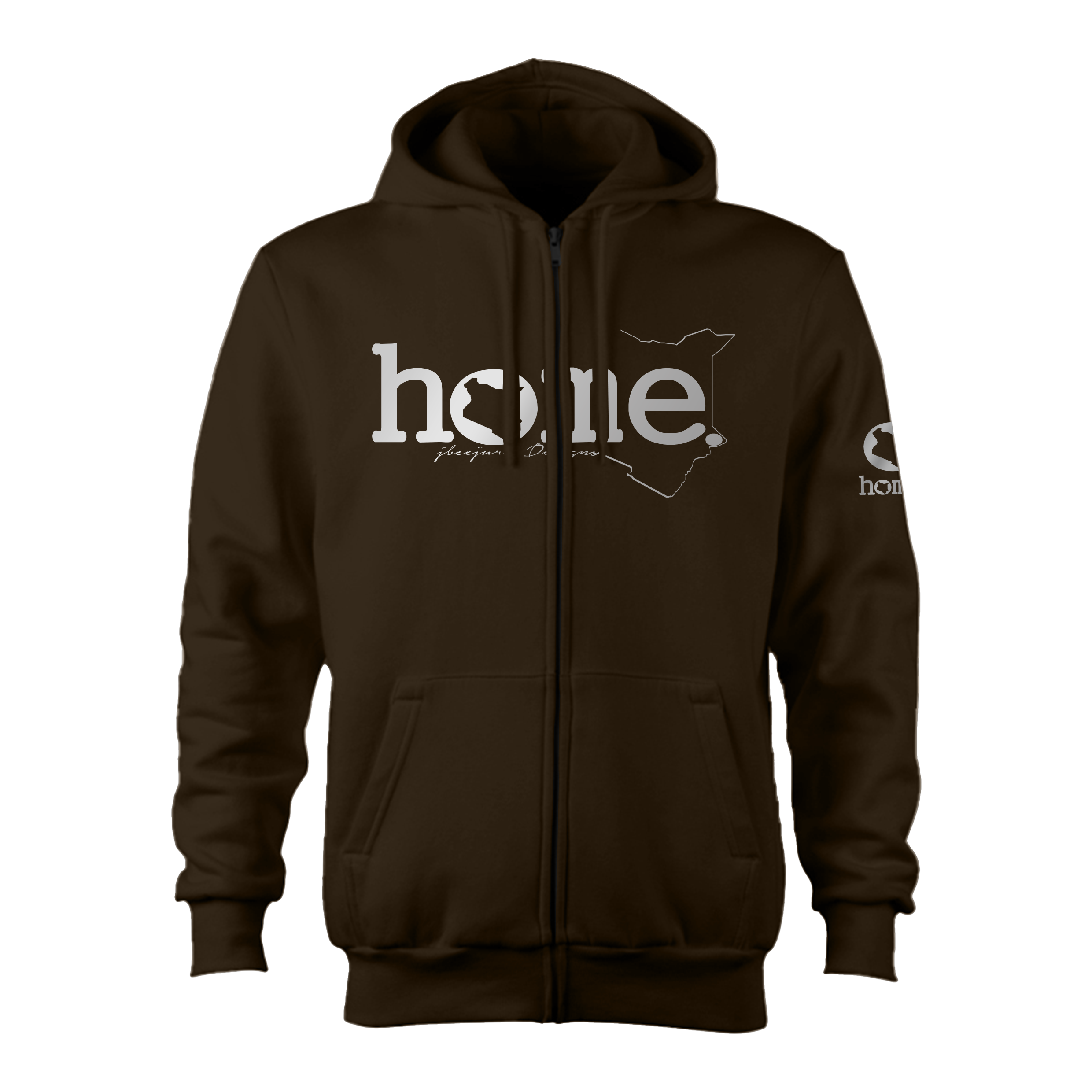 Zip-up Hoodie - Espresso (Heavy Fabric)